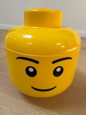 SOLD Lego Yellow Head Storage Container